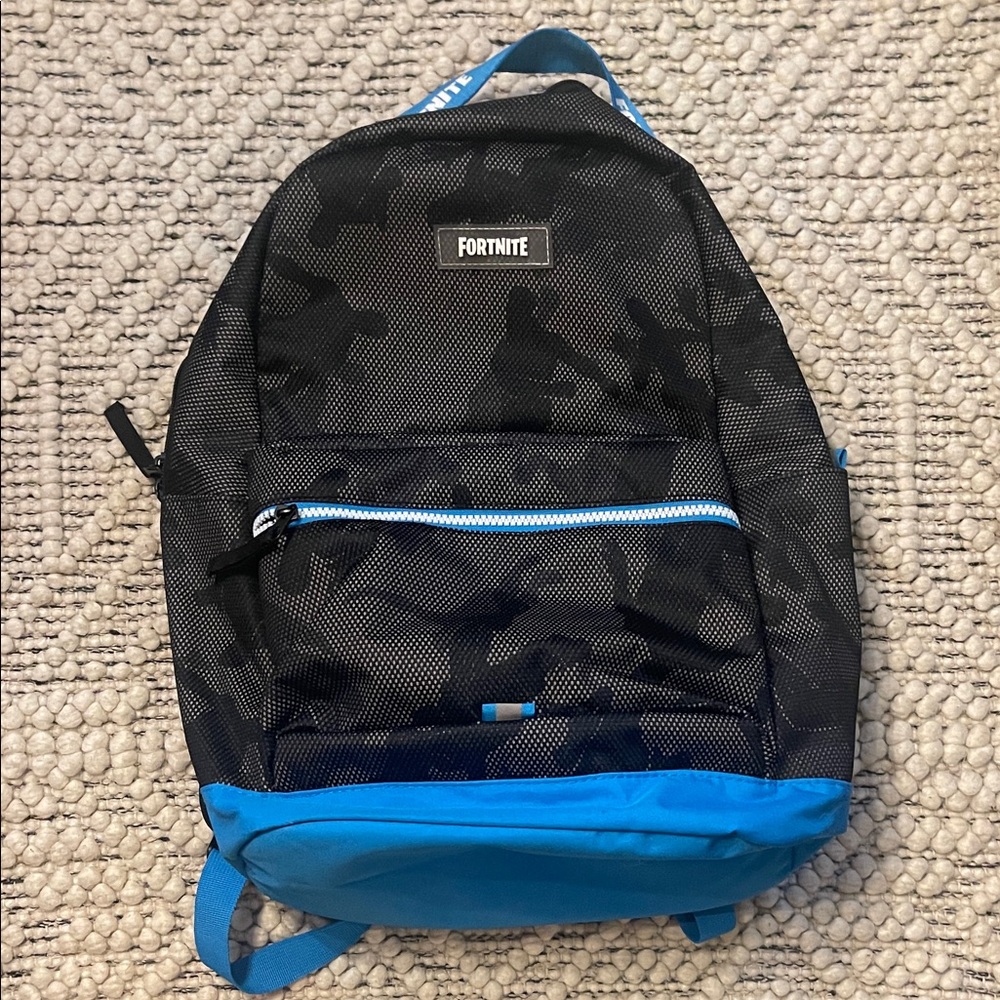 Fortnite Black and Blue Kids Backpack